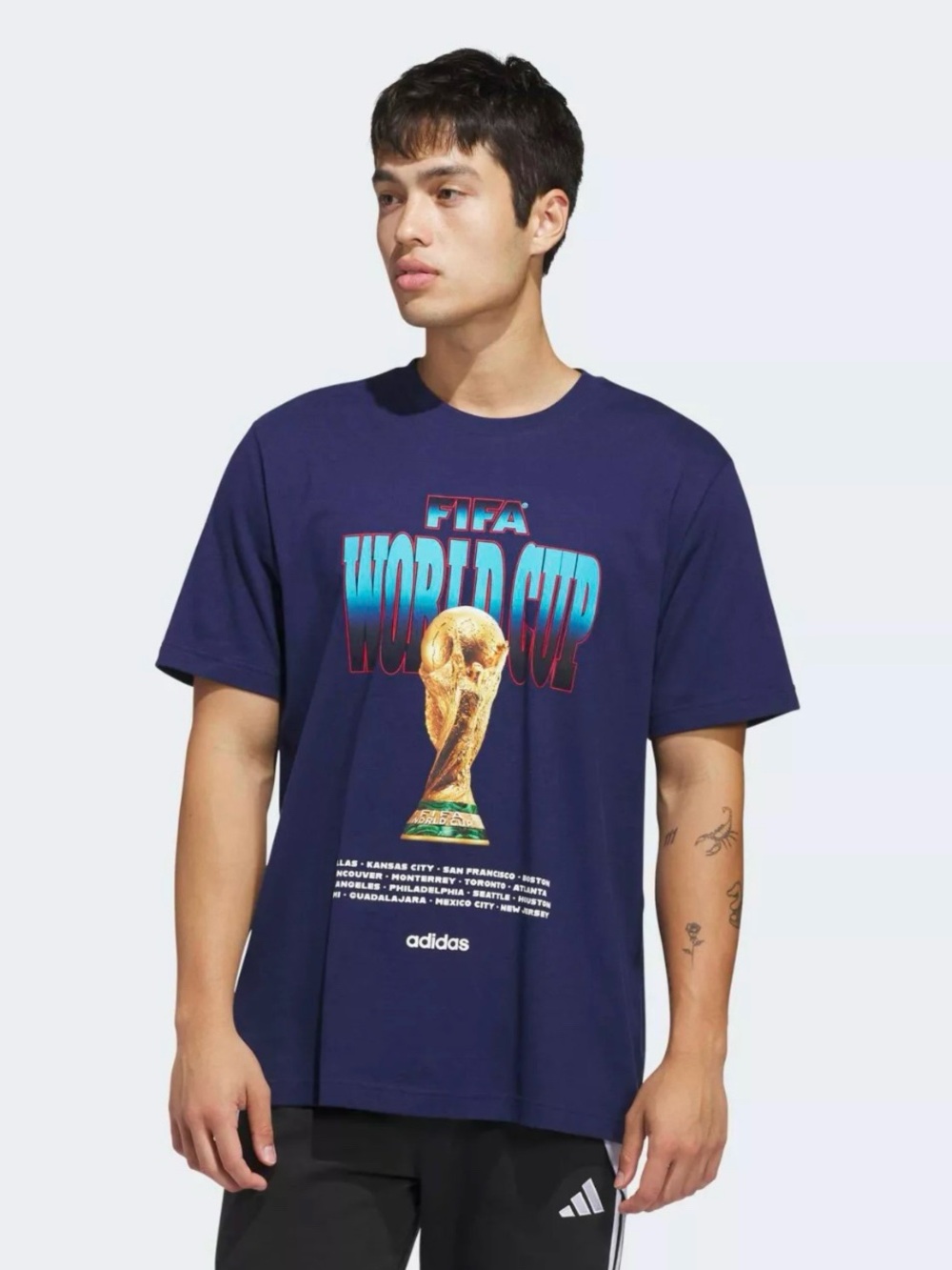 Adidas Men’s 2026 FIFA World Cup Graphic Tee - Navy Sizes M or 2XL 🆕